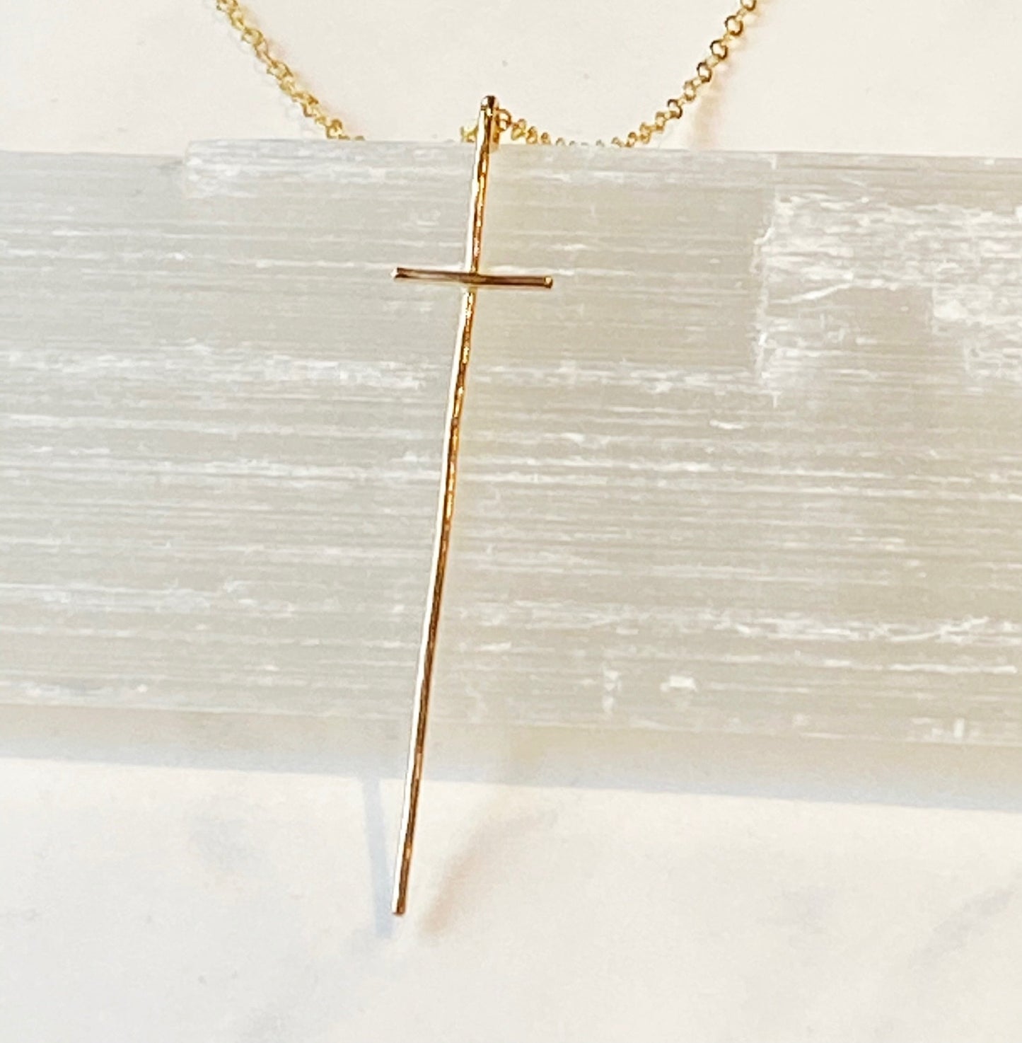 Long Cross Necklace