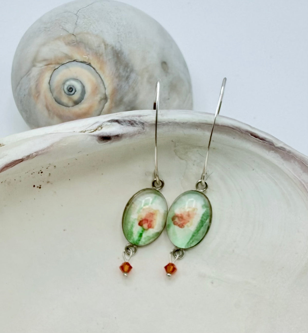 Daffodil Watercolor Drop Earrings