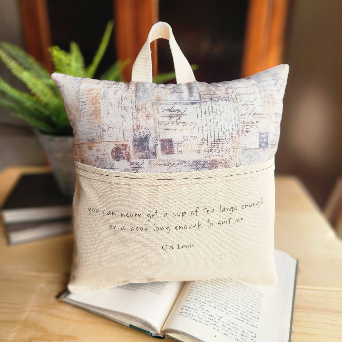 CS Lewis Reading Pillow