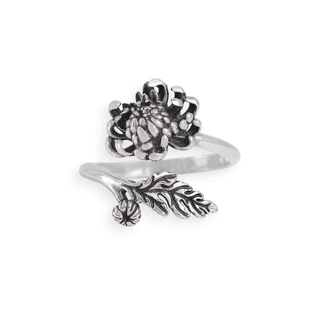 Adjustable Birth Flower Rings: Bronze / September - Morning Glory