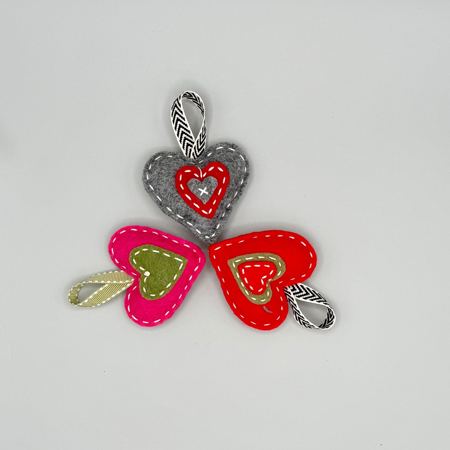 Felted Heart Ornament