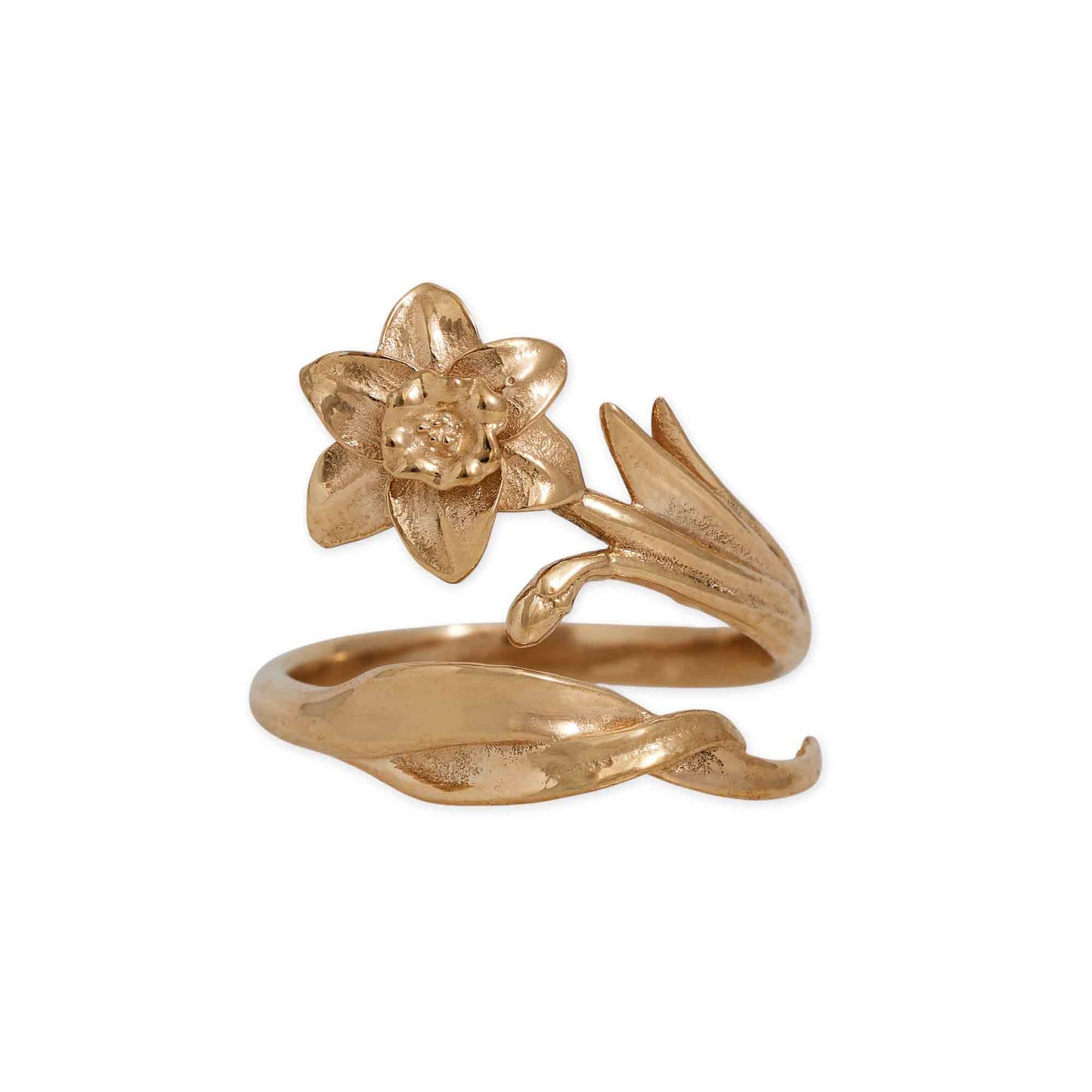 Adjustable Birth Flower Rings: Bronze / April - Daisy