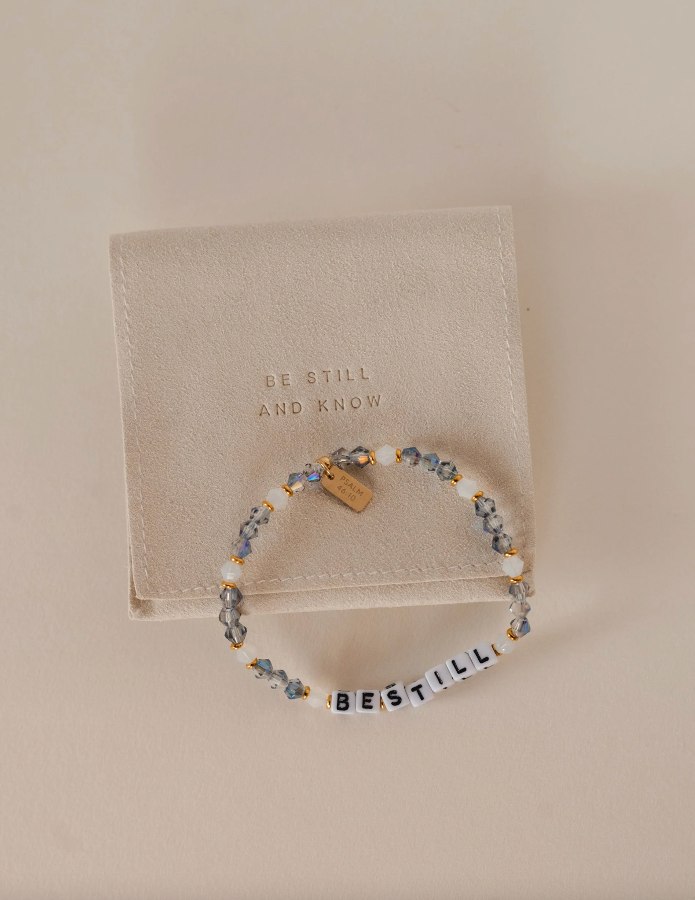 'Be Still' Beaded Swarovski Bracelet
