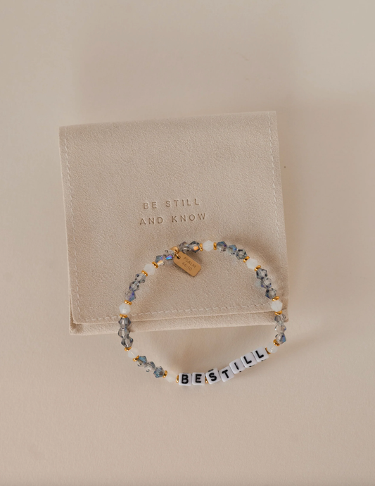 'Be Still' Beaded Swarovski Bracelet