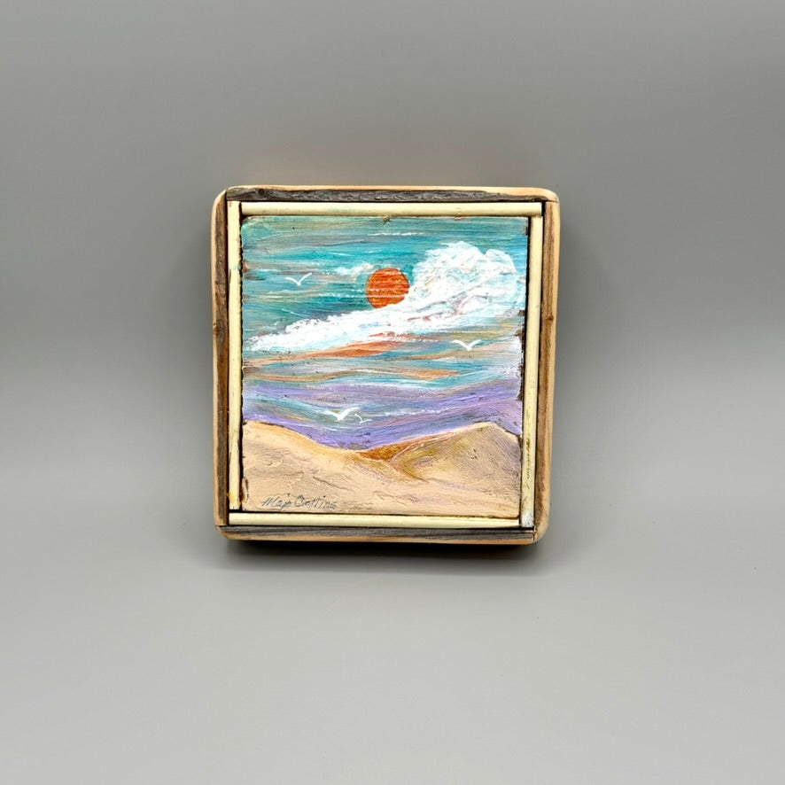 The Morning Ridge Runners 6x6" - Recycled Wood