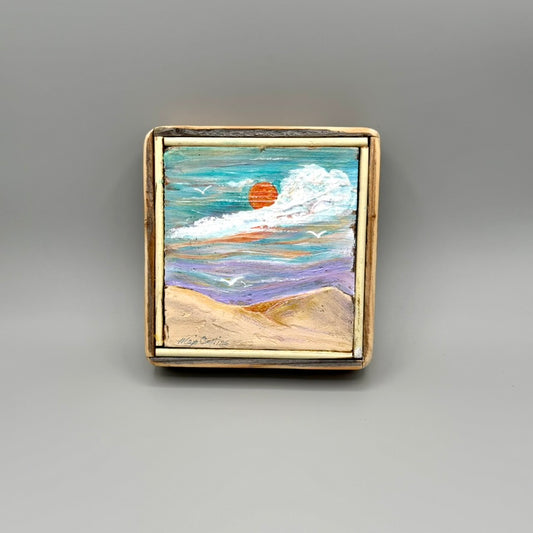The Morning Ridge Runners 6x6" - Recycled Wood