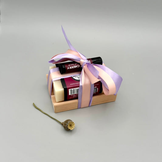Mothers Day Wood Soap Dish Set