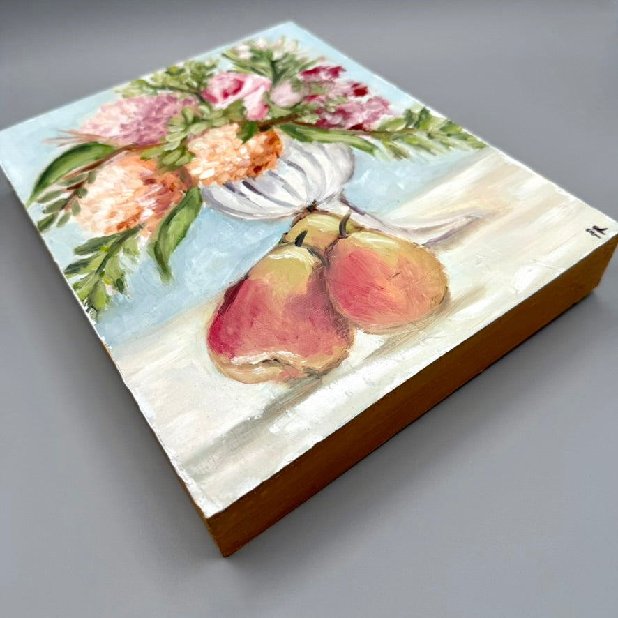 Pears and Hydrangeas