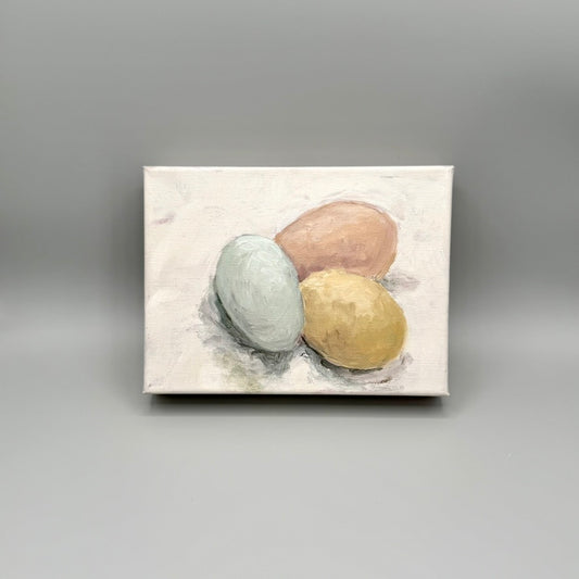 Egg Hunt 6x8 canvas