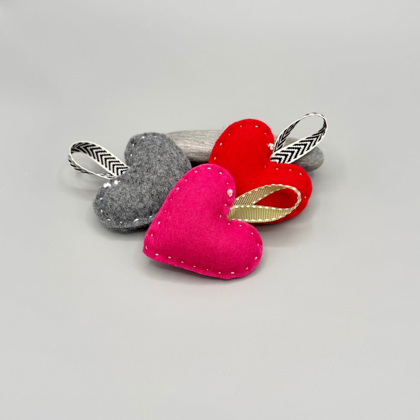 Felted Heart Ornament