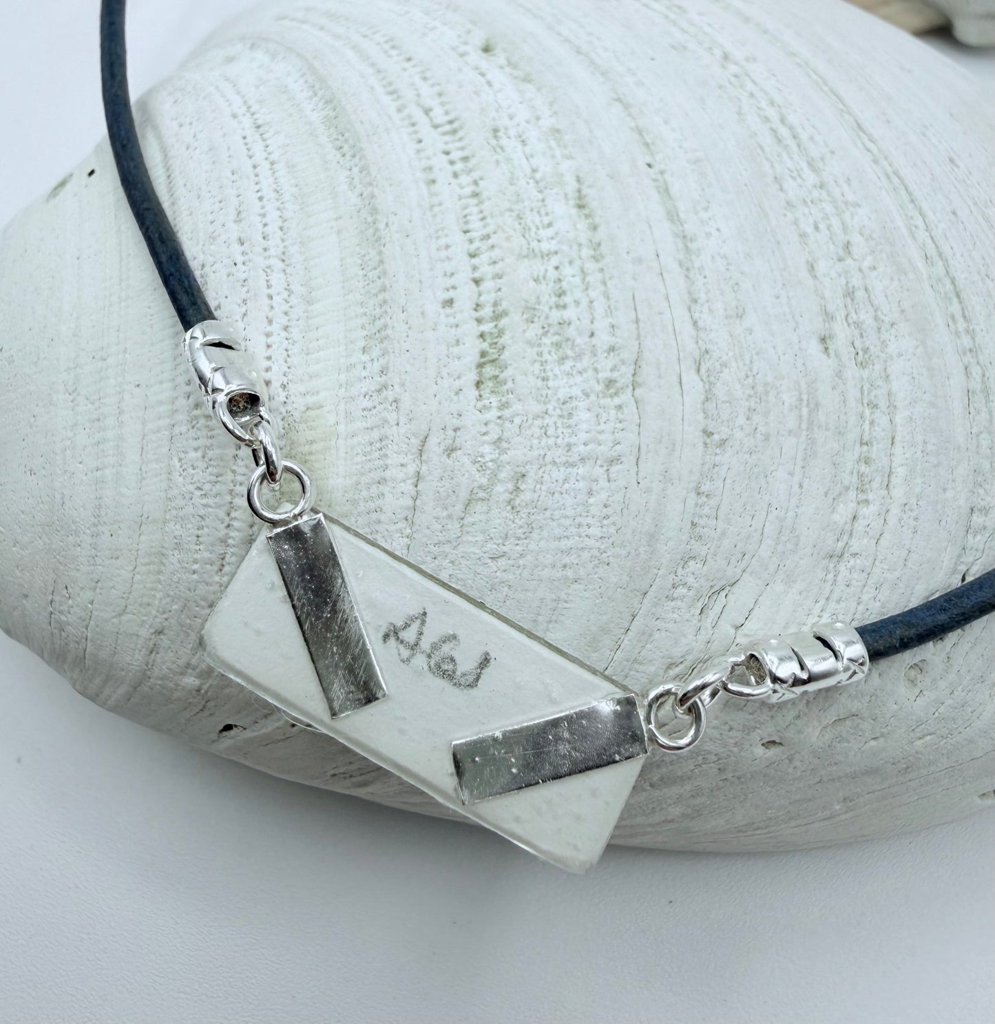 Small Rectangle Watercolor Necklace