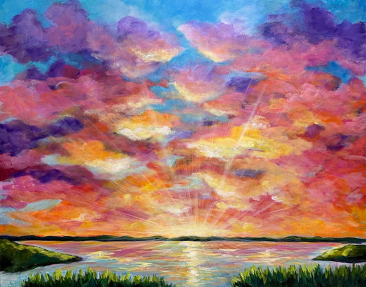 Higher than the Rising Sun Painting