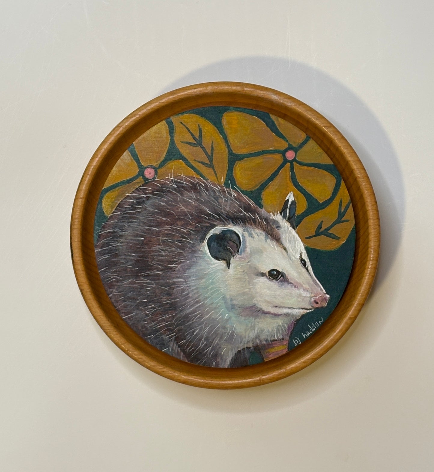 Round Opossum Painting