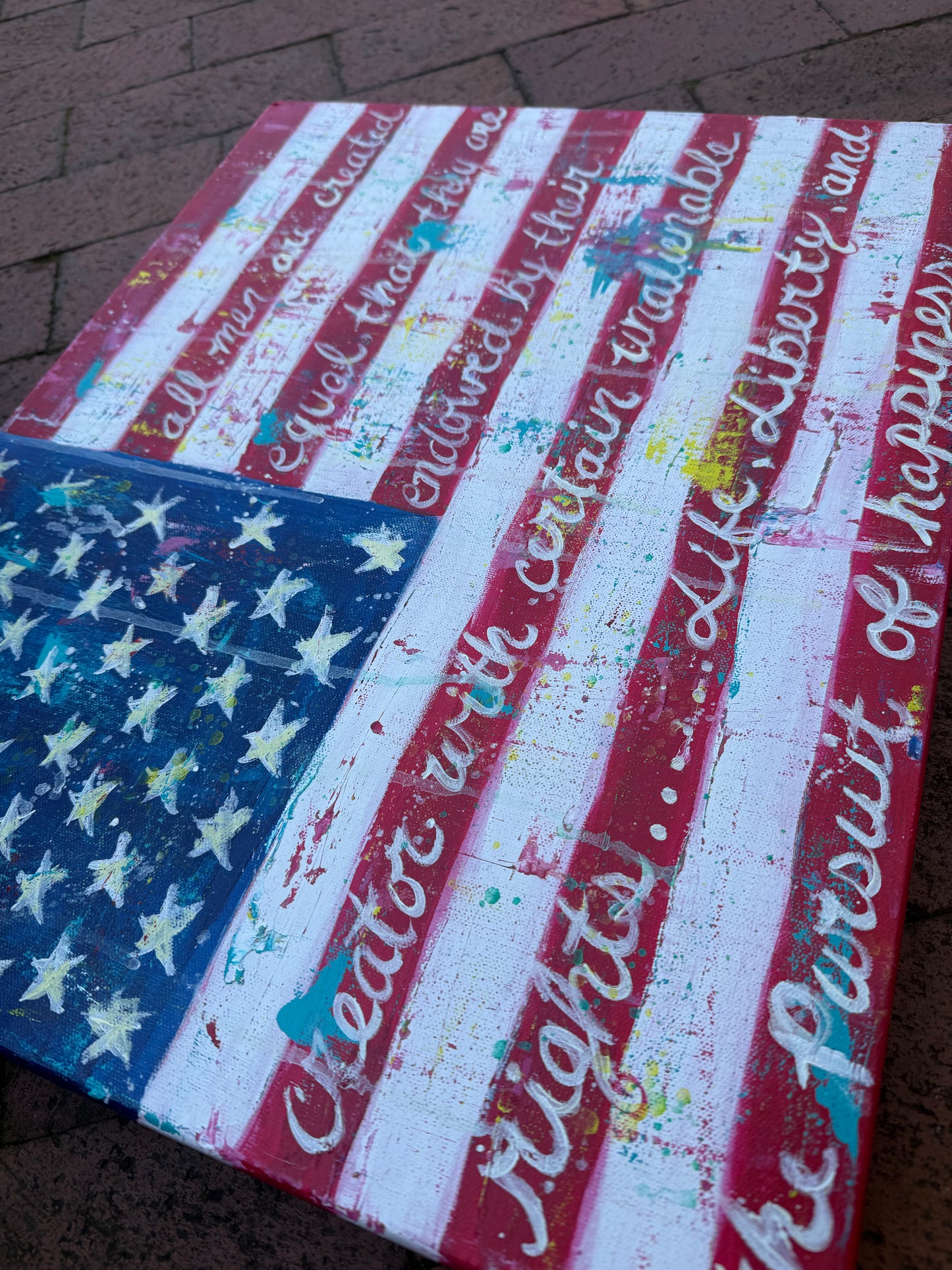 With Justice and Liberty Painting