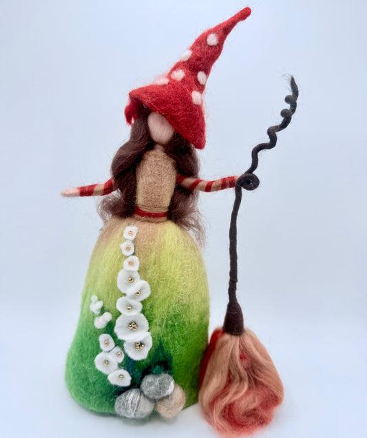 Poppy the Kind - Irish Felted Witch