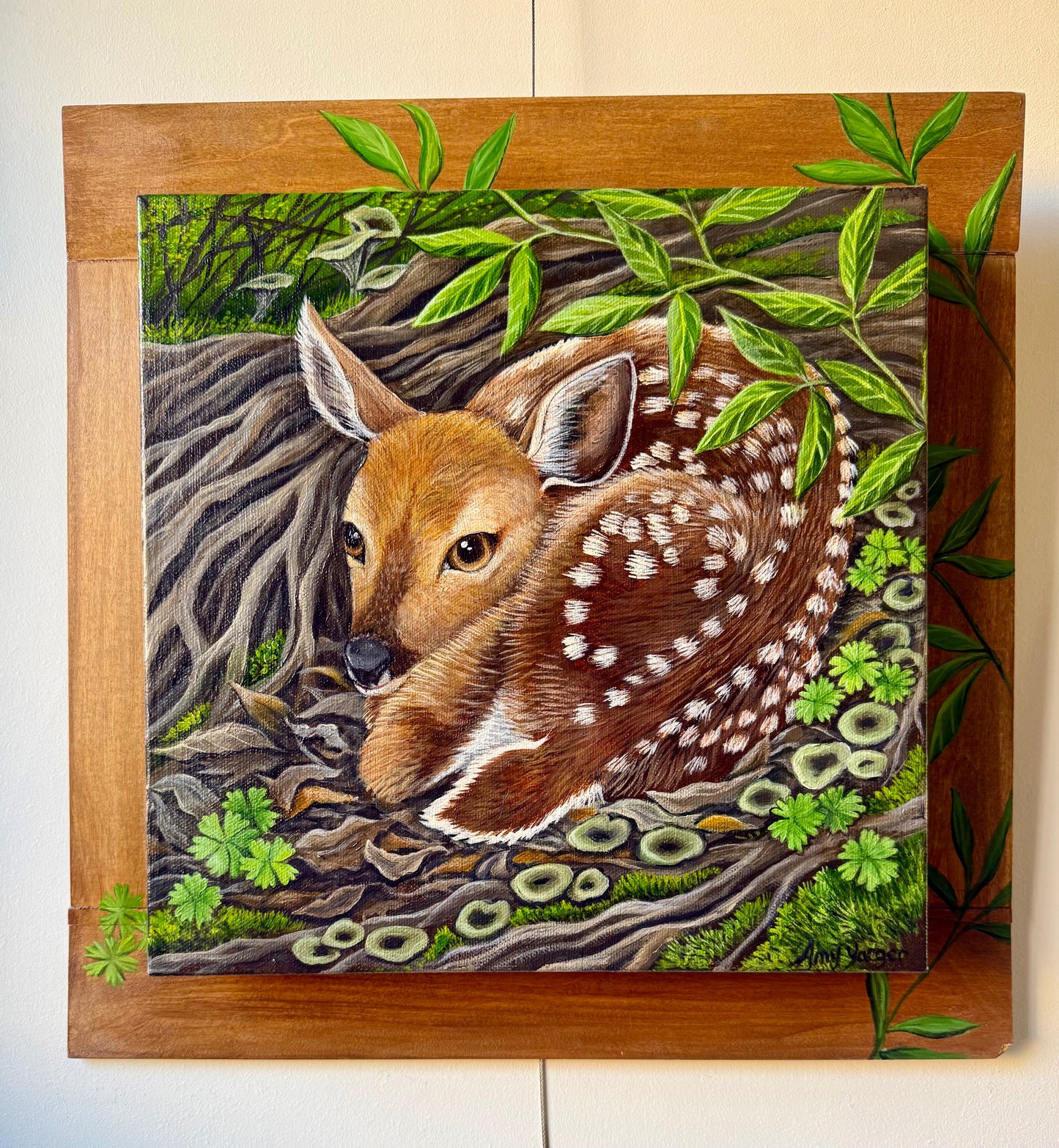 Fawn Painting in Acrylic