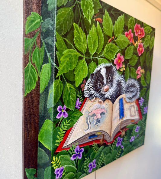 Pretty Princess Skunk Painting