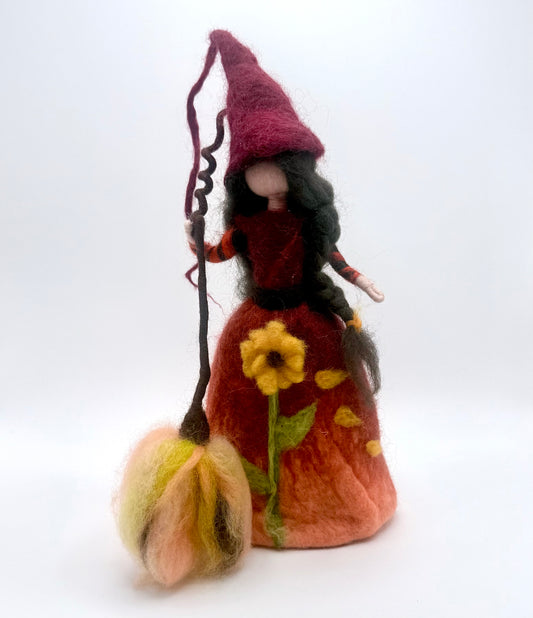 Hazel the Sweet - Felted Irish Witch