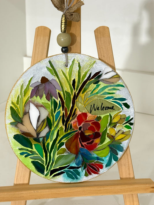 'Welcome' Mosaic Door Hanger