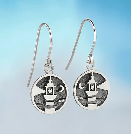 Sterling Lighthouse Earrings