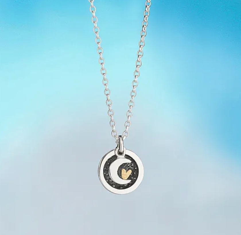 Moon and Back Necklace