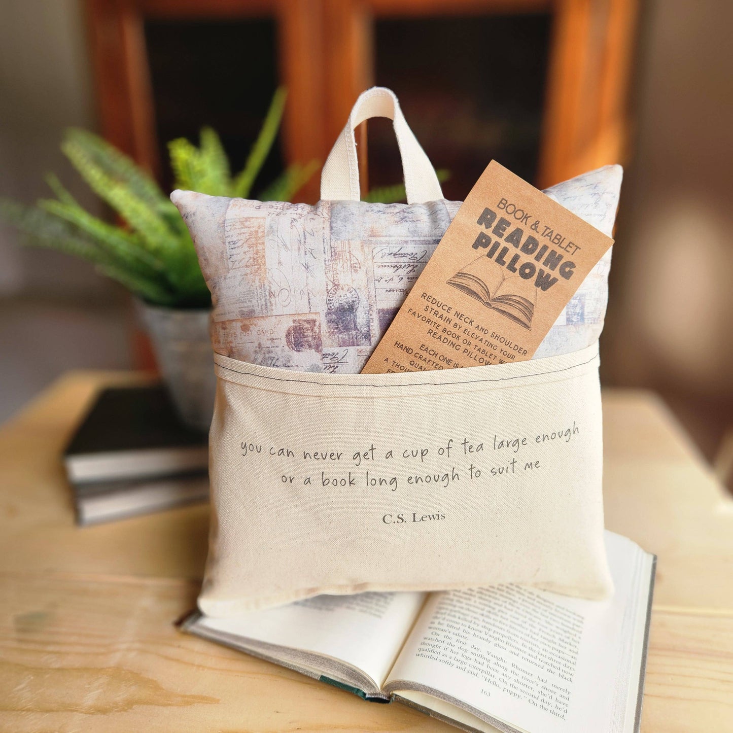 CS Lewis Reading Pillow
