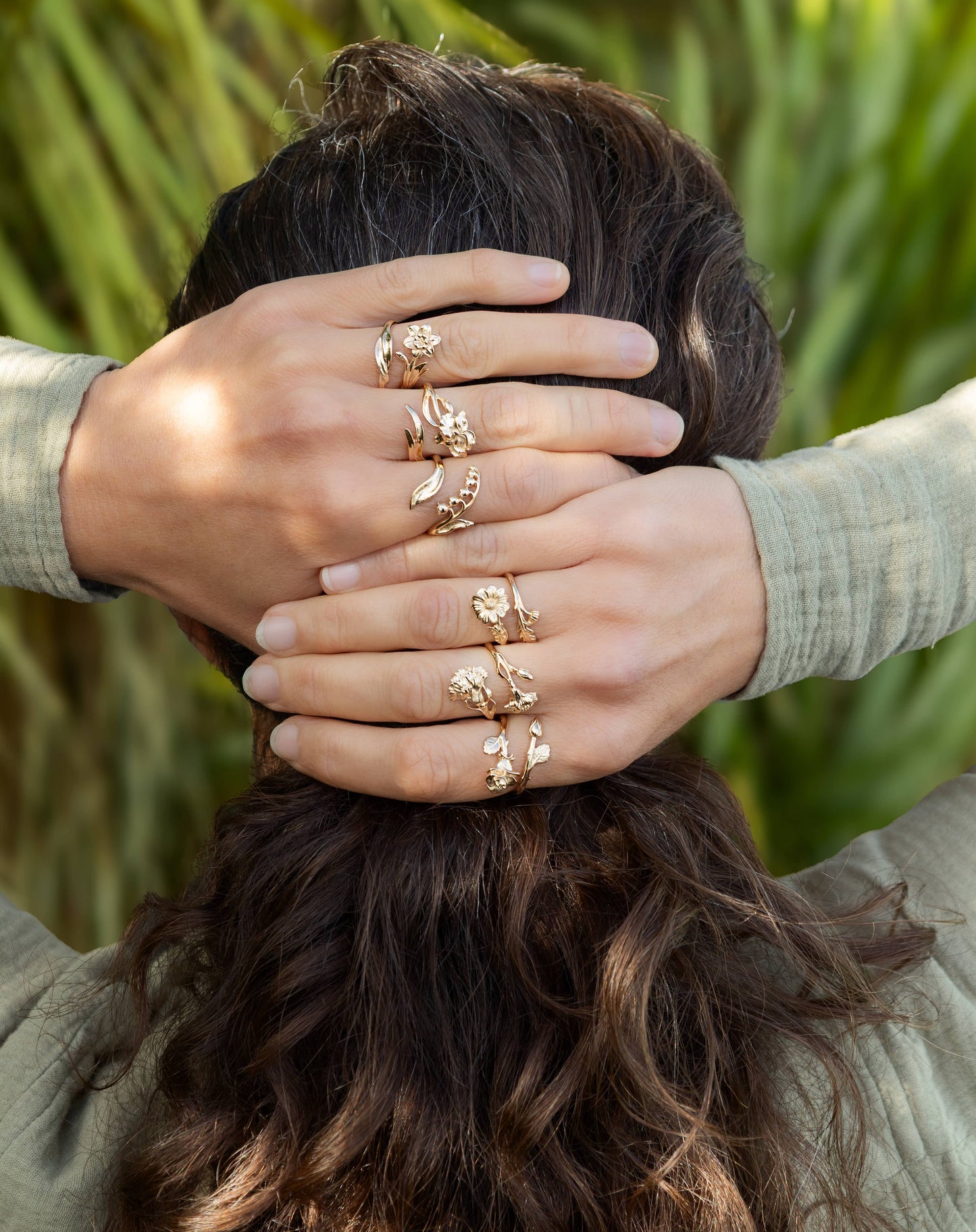 Adjustable Birth Flower Rings: Bronze / September - Morning Glory