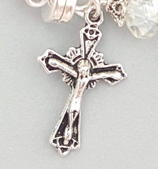 Purple Crystal Wrist Rosary Five Decade