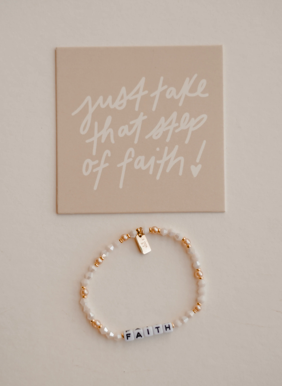 'Faith' Beaded Swarovski Bracelet