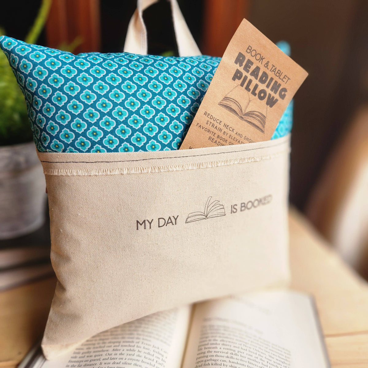'My Day is Booked' Reading Pillow