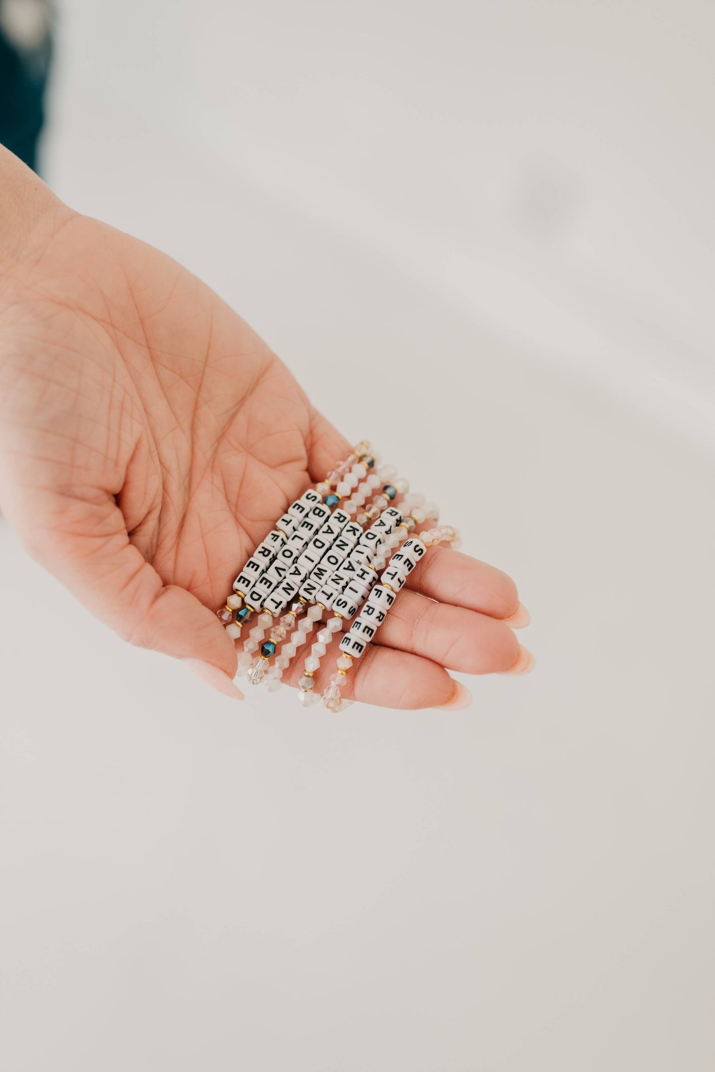 'Brave' Beaded Swarovski Bracelet