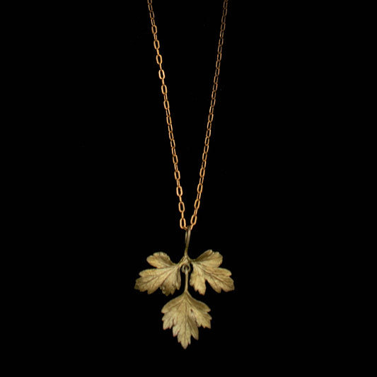 Petite Herb Parsley Pendant - 16" Adj.