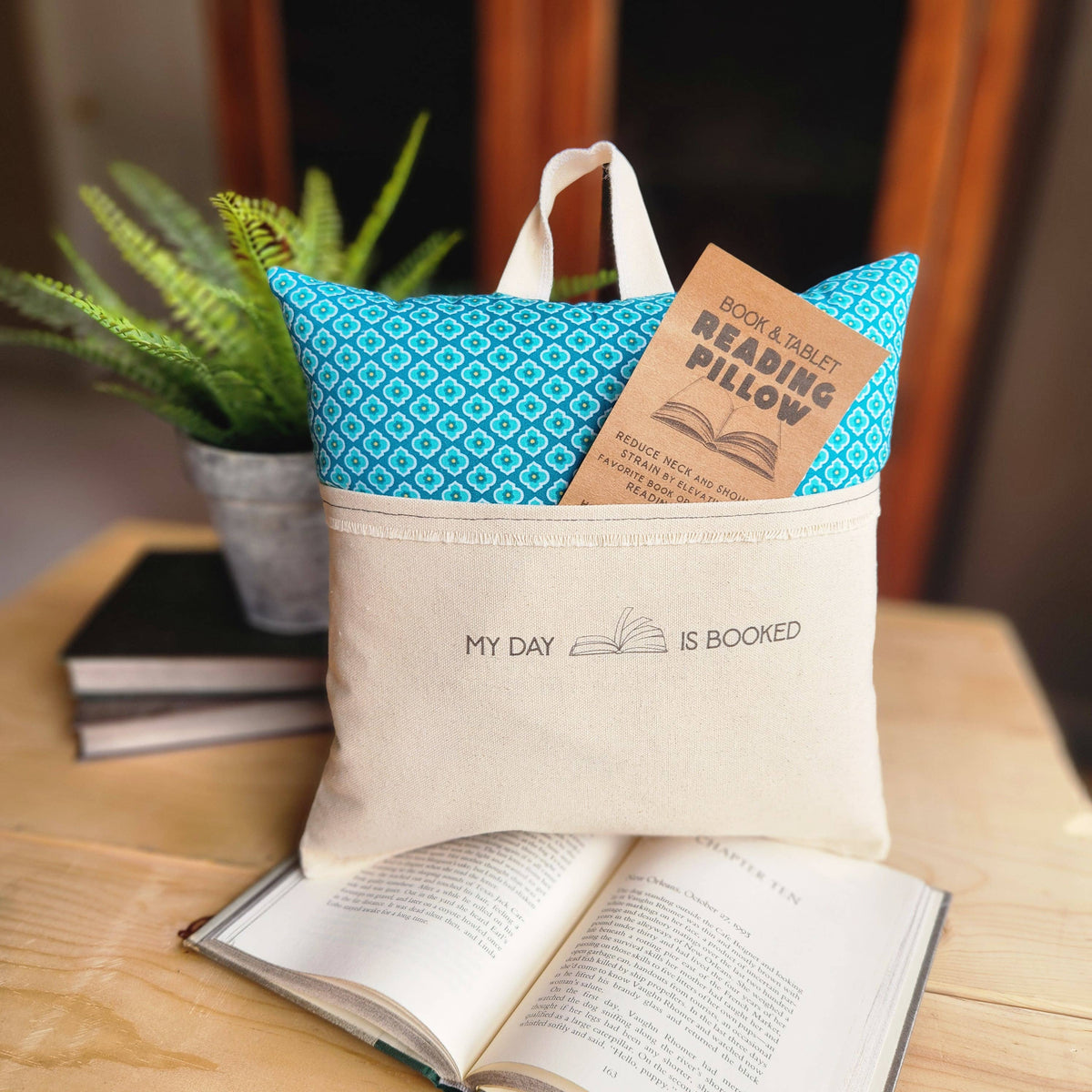 'My Day is Booked' Reading Pillow