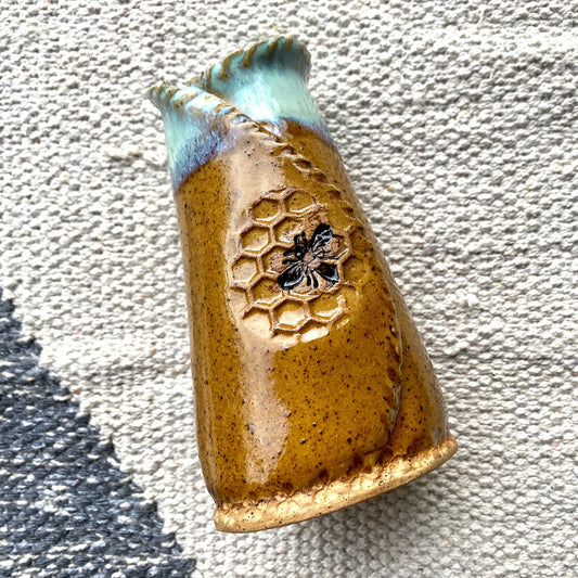 Buzzy Bee Pottery Vase