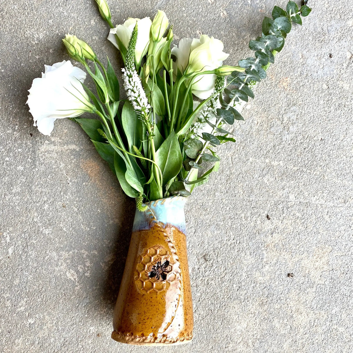 Buzzy Bee Pottery Vase