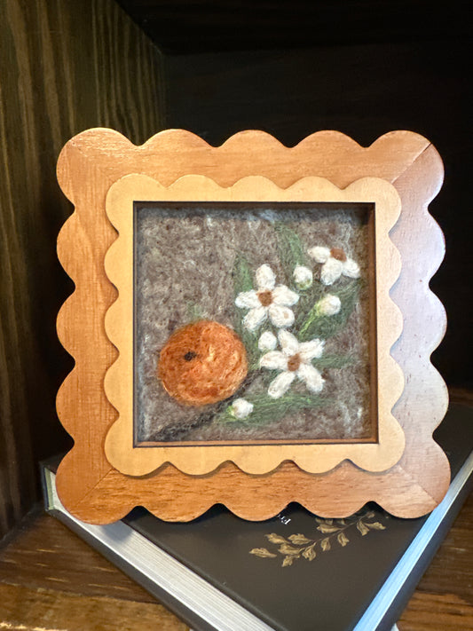 Orange blossom felt