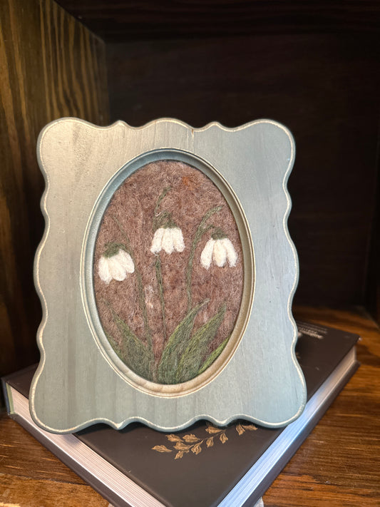 Snow drop felt